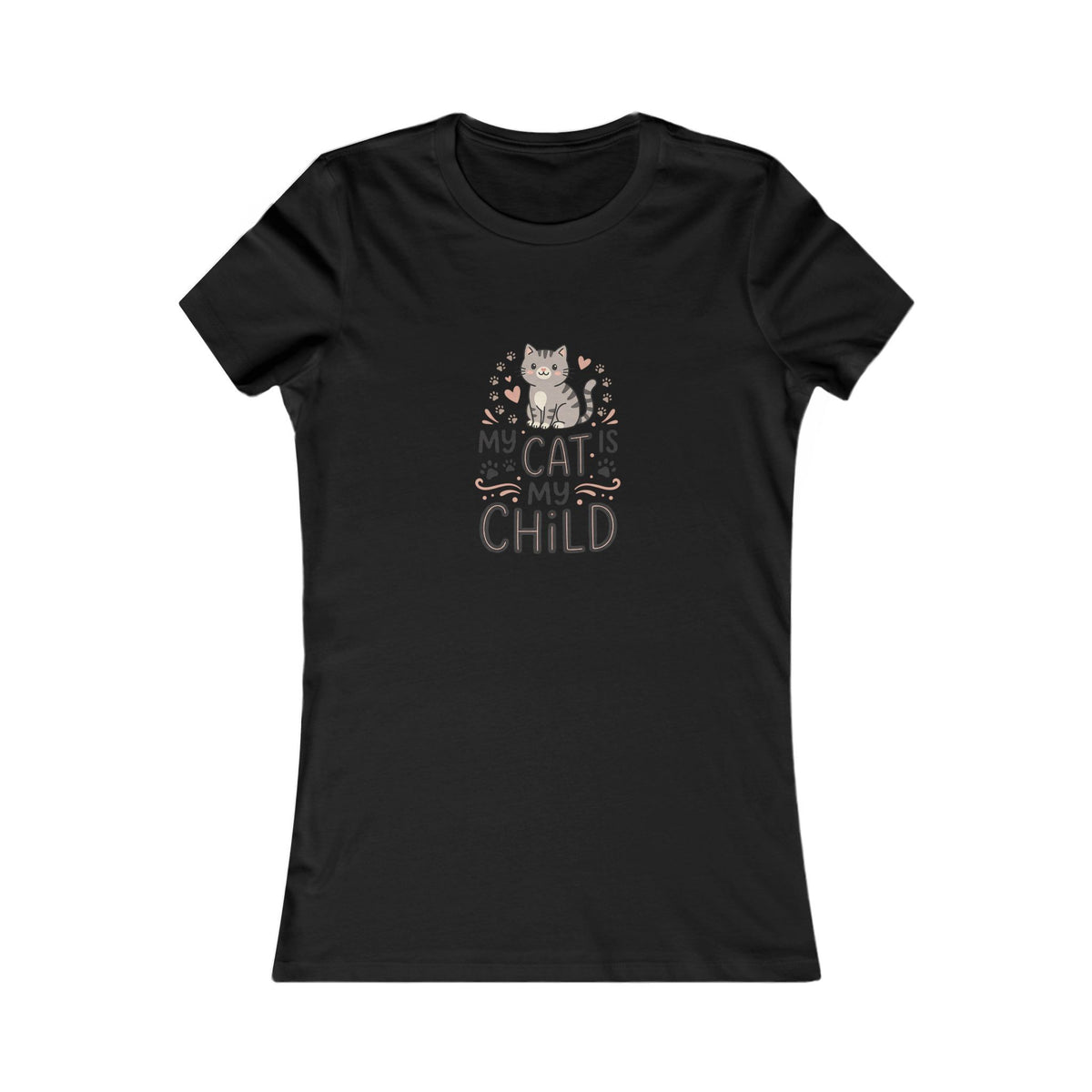 Women's Cat T-Shirt | Soft Feminine Fit Cat Lover Tee