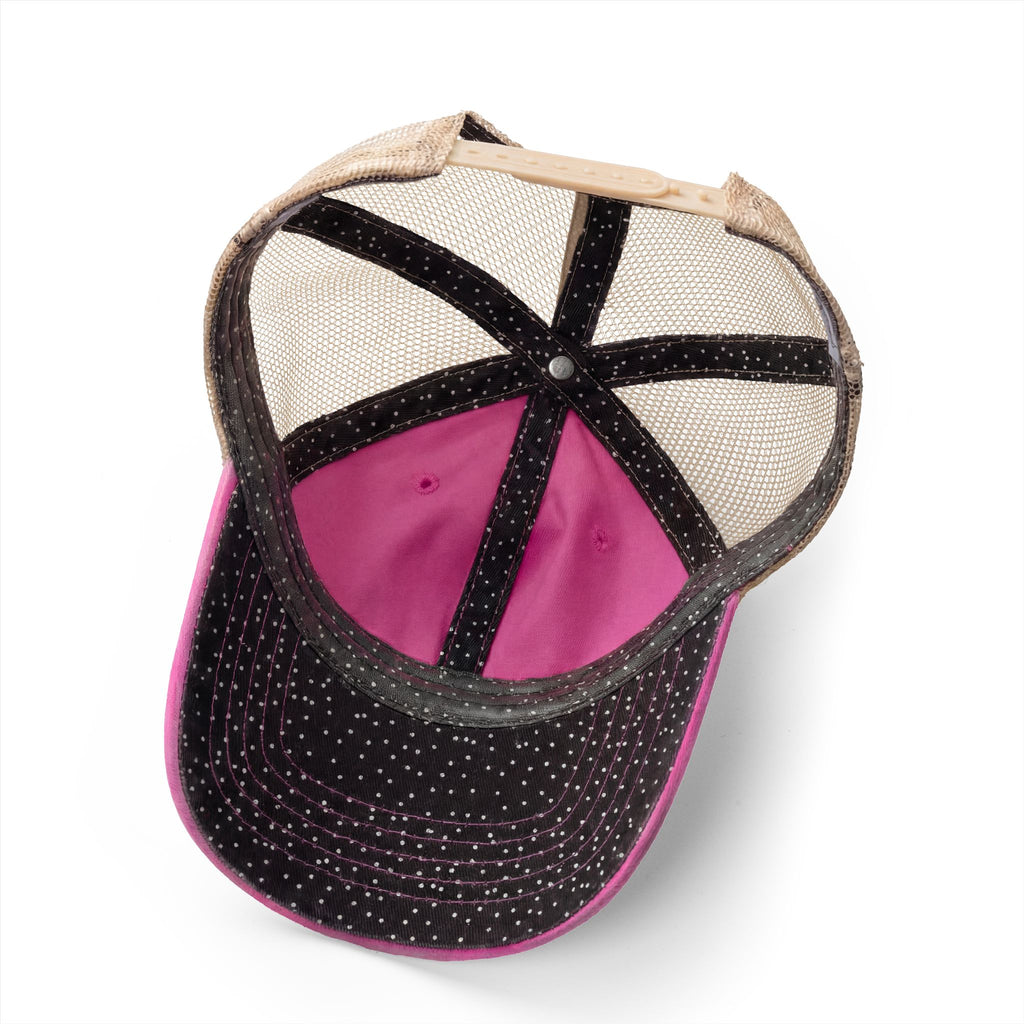 Cat Mom Women's Washed Mesh-Back Cap with Ponytail Opening