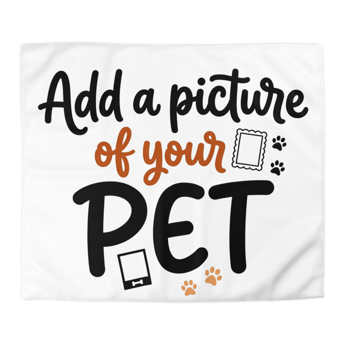 Custom Pet Duvet Cover | Personalized Microfiber Bedding