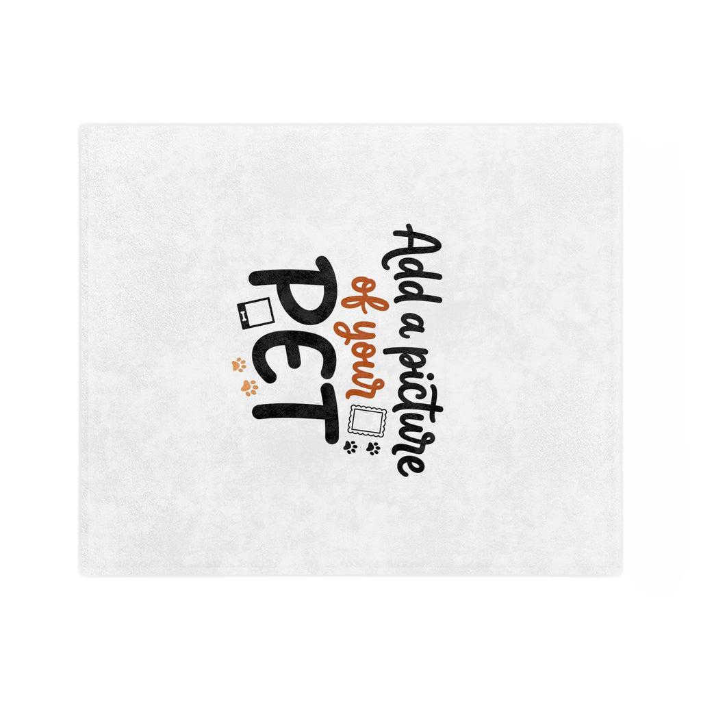 Custom Pet Blanket | Personalized Velveteen Fleece Throw