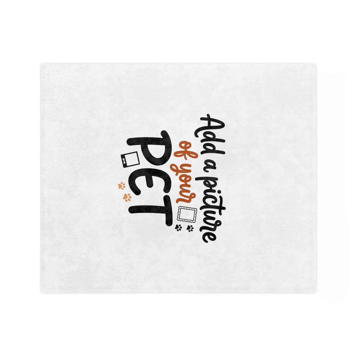 Custom Pet Blanket | Personalized Velveteen Fleece Throw