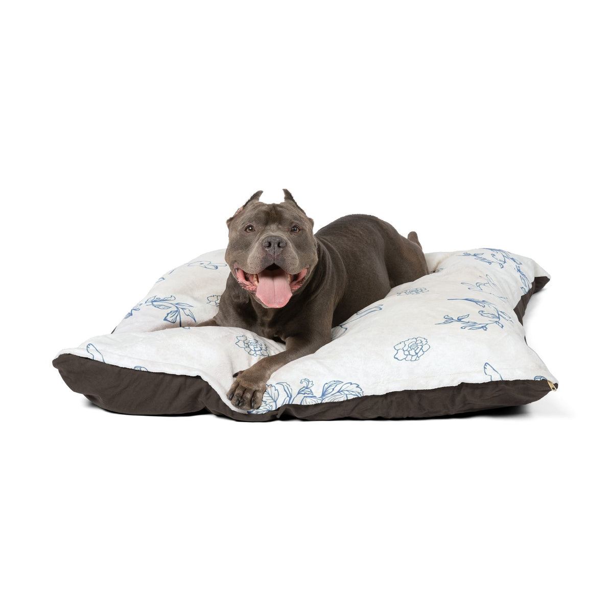Blue Cottage Core Bunny Rabbit And Flowers Pet Bed