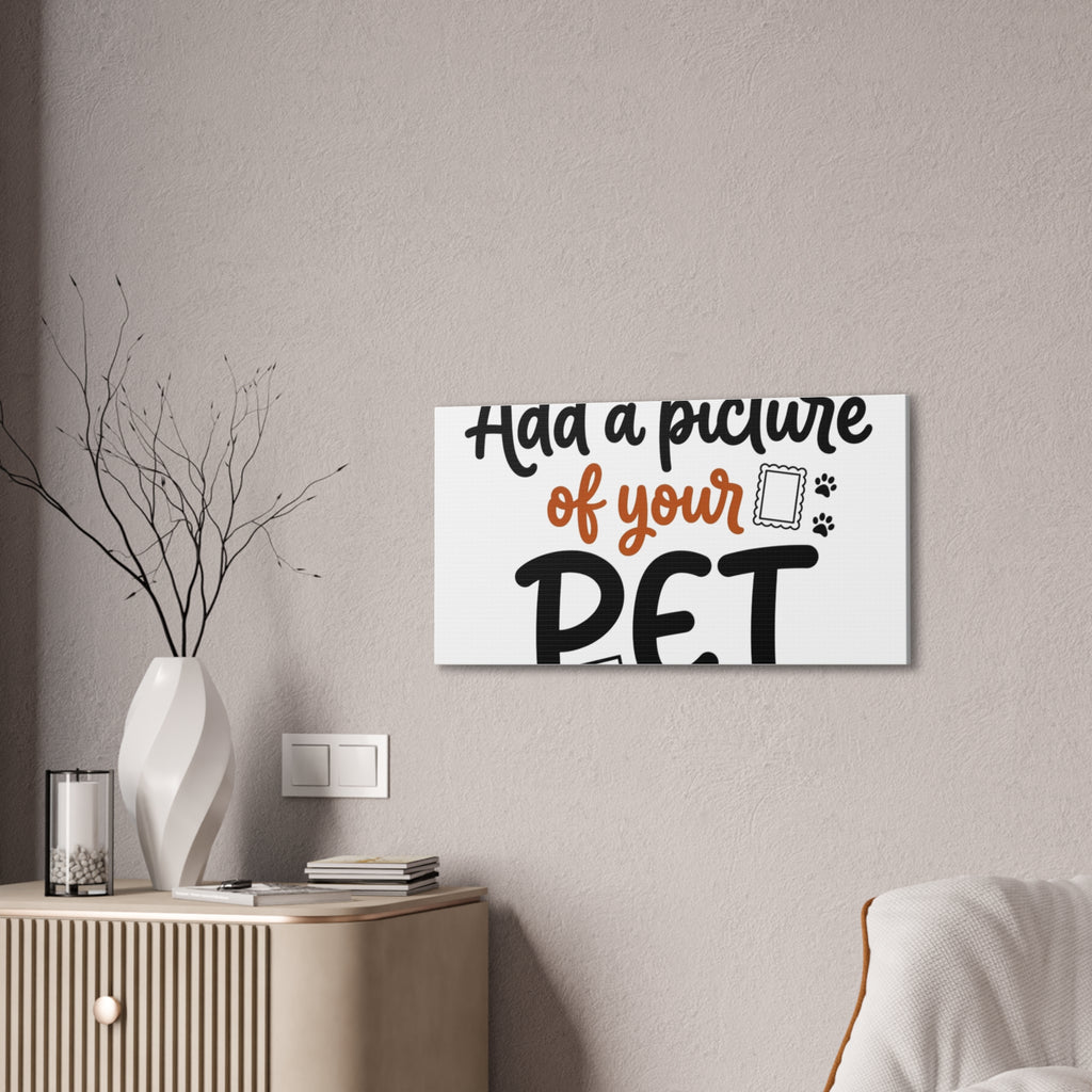 Custom Pet Canvas Wall Art | Personalized Stretched Canvas Print