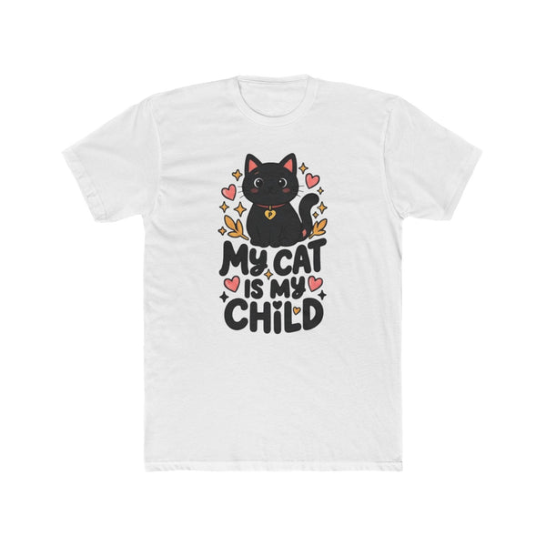 My Cat Is My Child Unisex Crew Tee | Lightweight Cat Lover Shirt