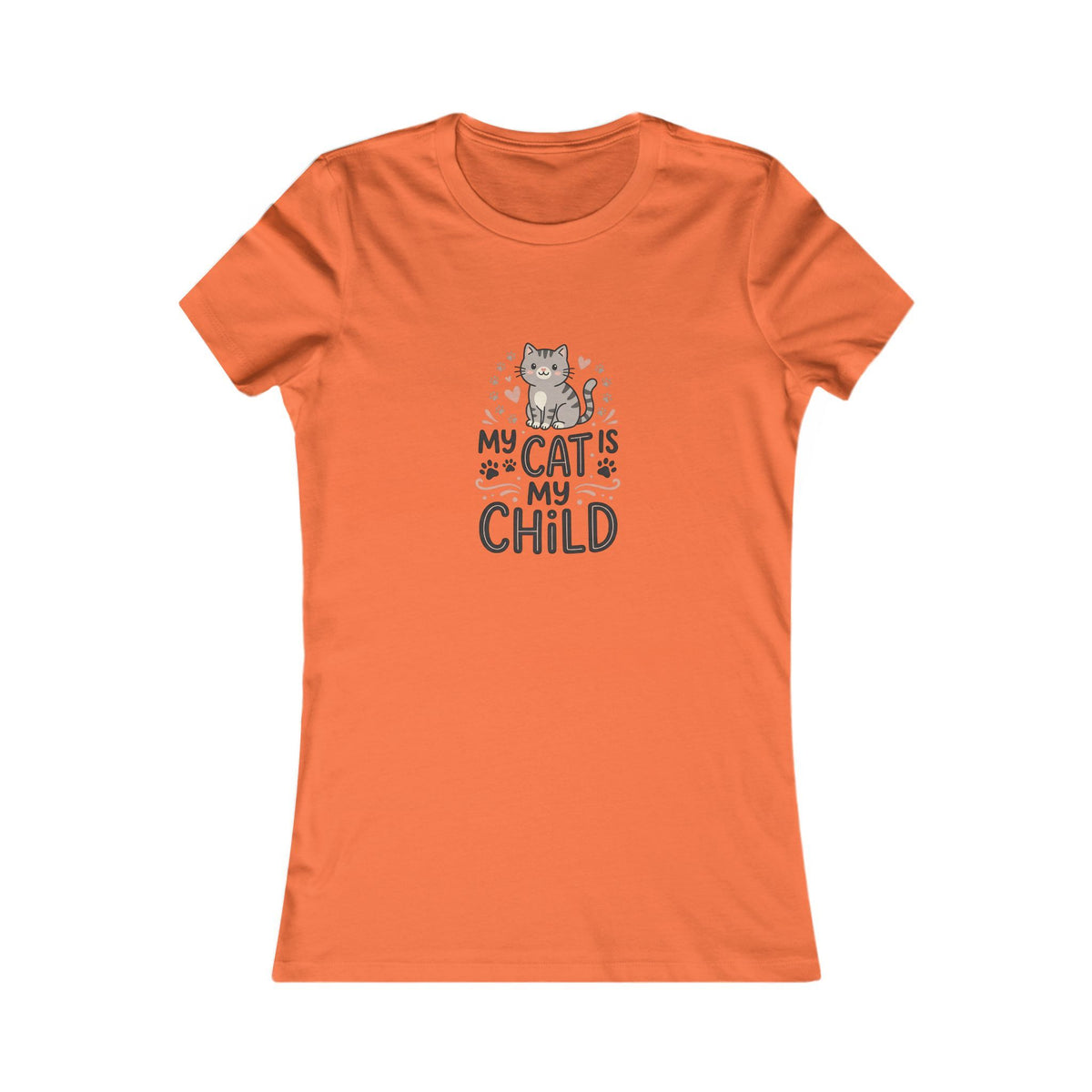 Women's Cat T-Shirt | Soft Feminine Fit Cat Lover Tee
