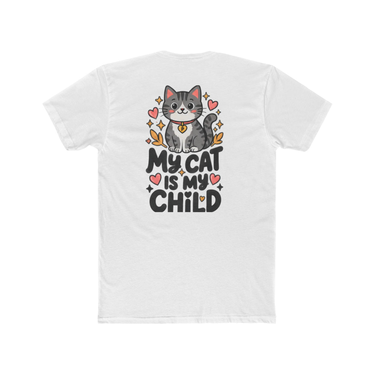 My Cat Is My Child T-Shirt | Soft Fitted Cat Lover Tee