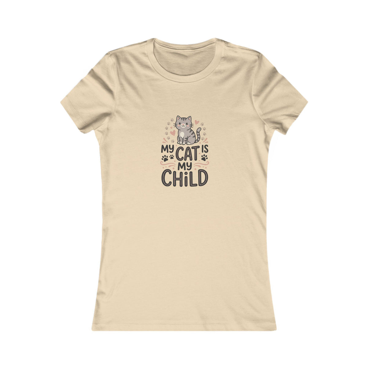 Women's Cat T-Shirt | Soft Feminine Fit Cat Lover Tee