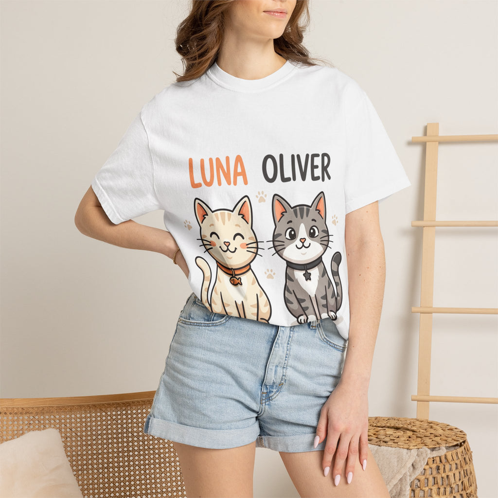 Custom Cat T-Shirt | Garment-Dyed Comfort Colors 1717 Tee