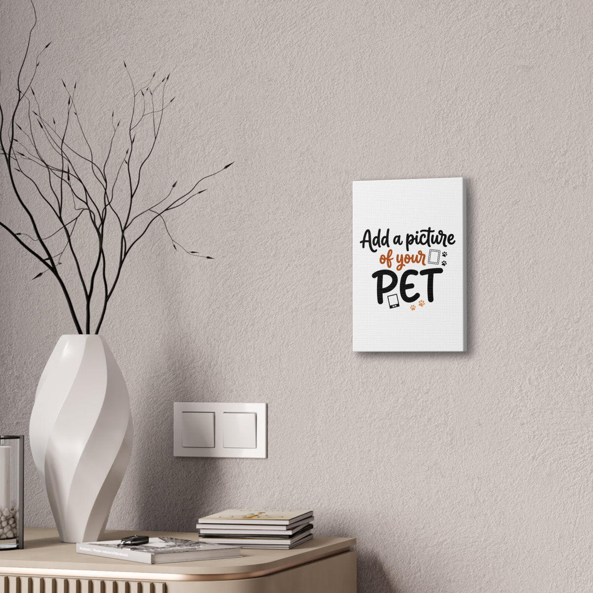 Custom Pet Canvas Wall Art | Personalized Stretched Canvas Print