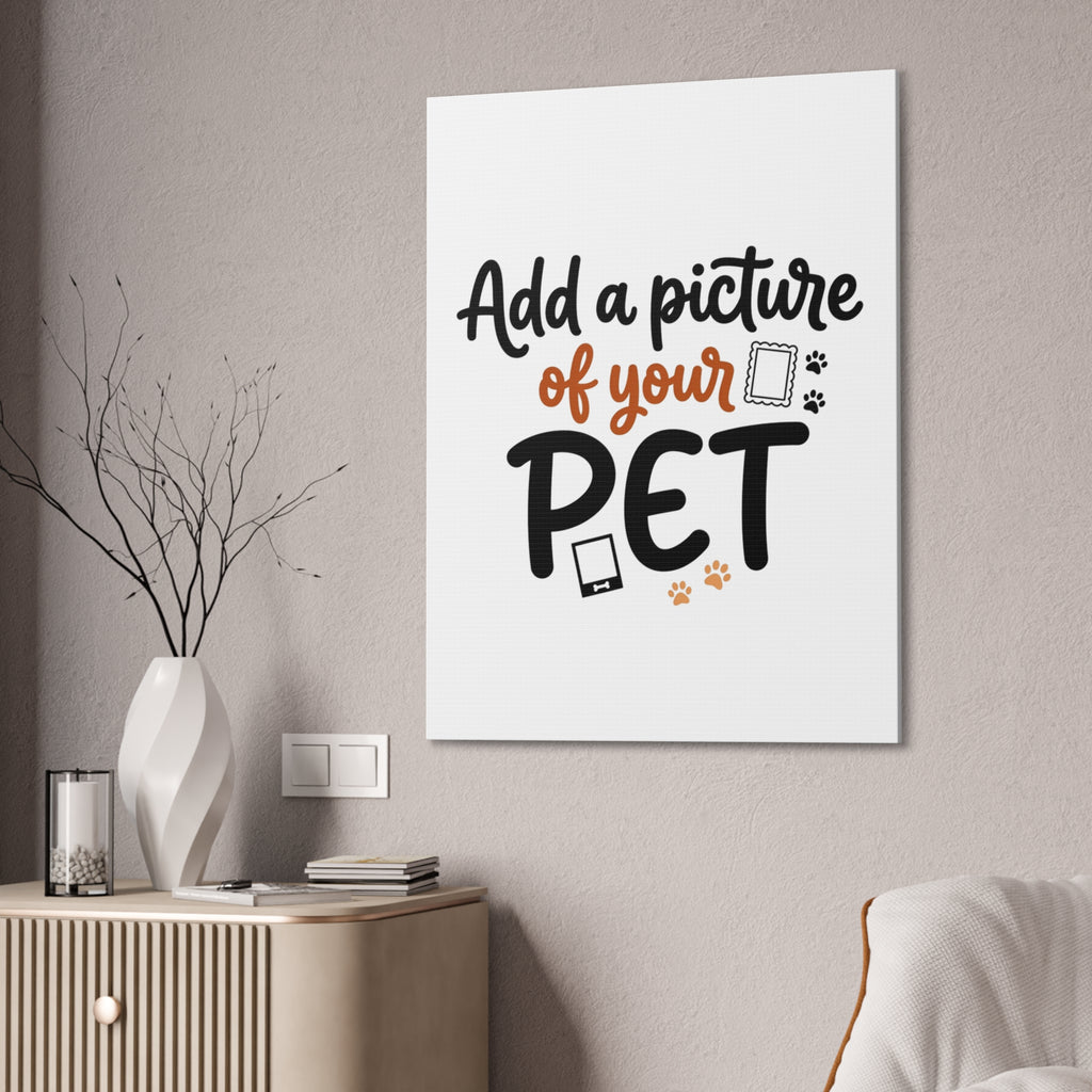 Custom Pet Canvas Wall Art | Personalized Stretched Canvas Print