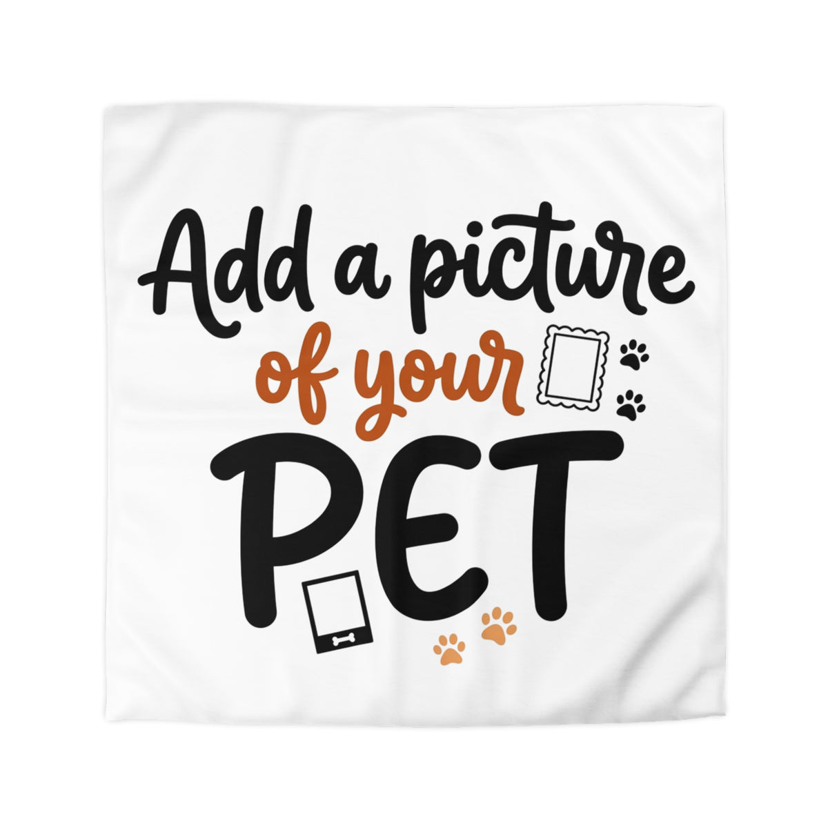 Custom Pet Duvet Cover | Personalized Microfiber Bedding