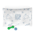 Blue Cottage Core Bunny Rabbit And Flowers Pet Bed