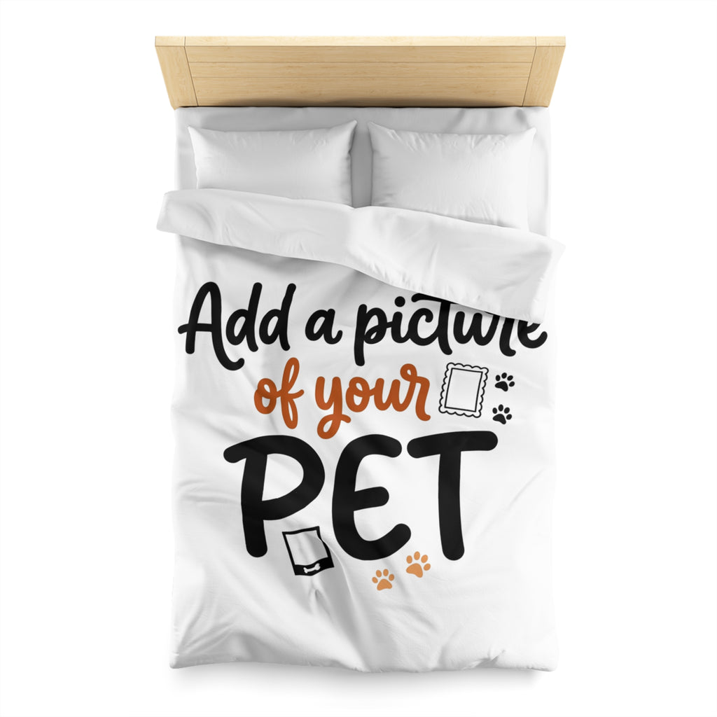Custom Pet Duvet Cover | Personalized Microfiber Bedding