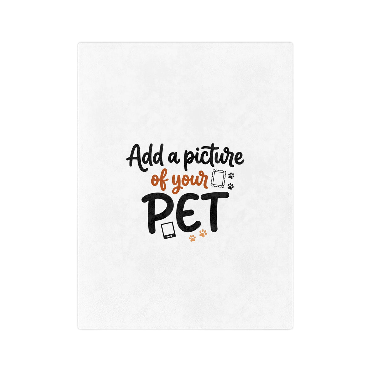 Custom Pet Blanket | Personalized Velveteen Fleece Throw
