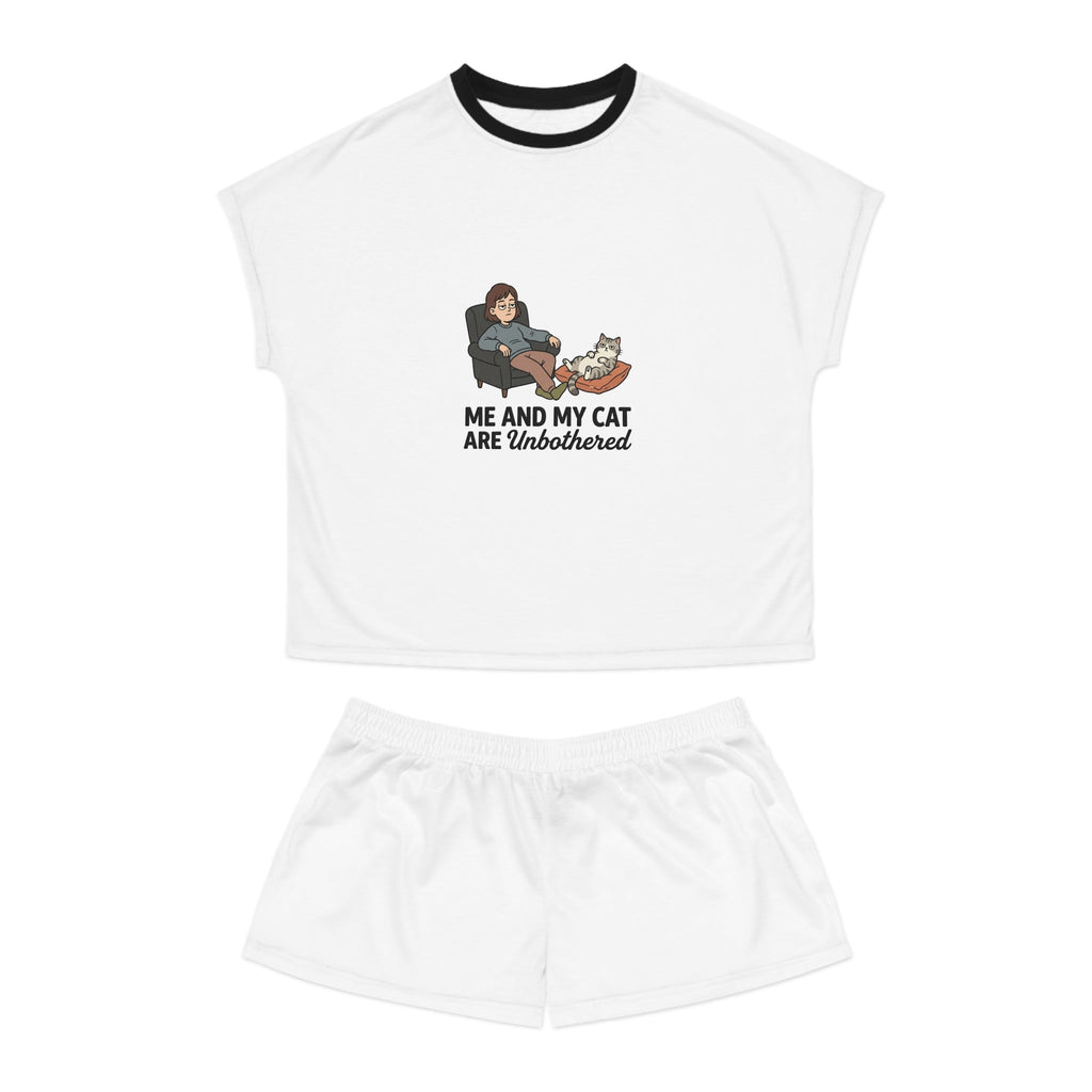 Me and My Cat Are Unbothered Women's Pajama Set | Cat Mom PJs