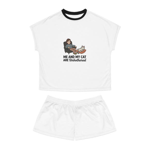 Me and My Cat Are Unbothered Women's Pajama Set | Cat Mom PJs