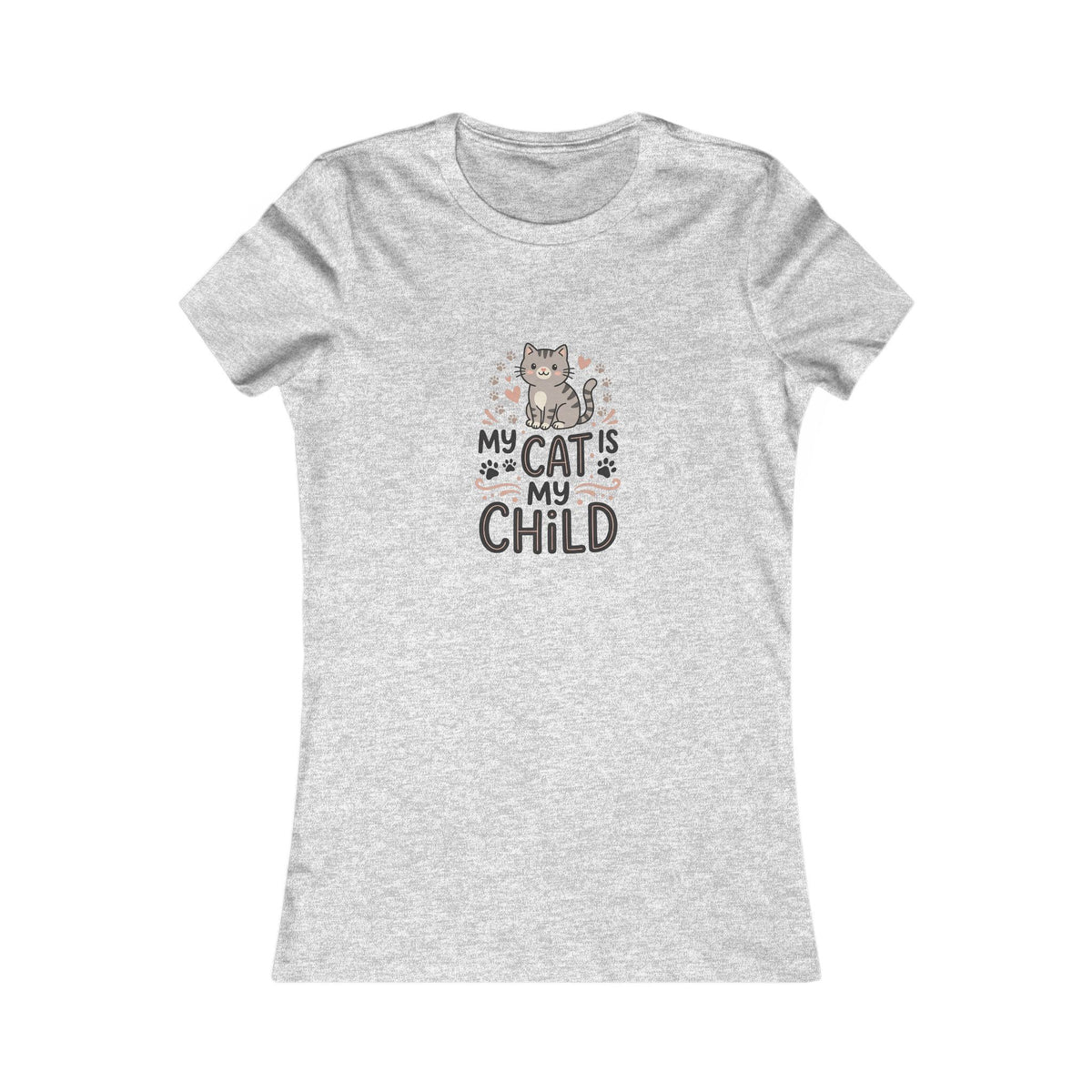 Women's Cat T-Shirt | Soft Feminine Fit Cat Lover Tee