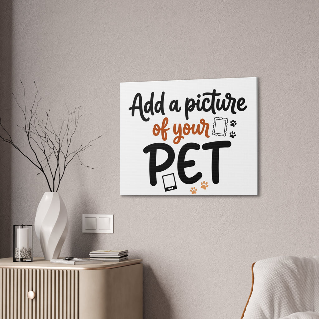 Custom Pet Canvas Wall Art | Personalized Stretched Canvas Print
