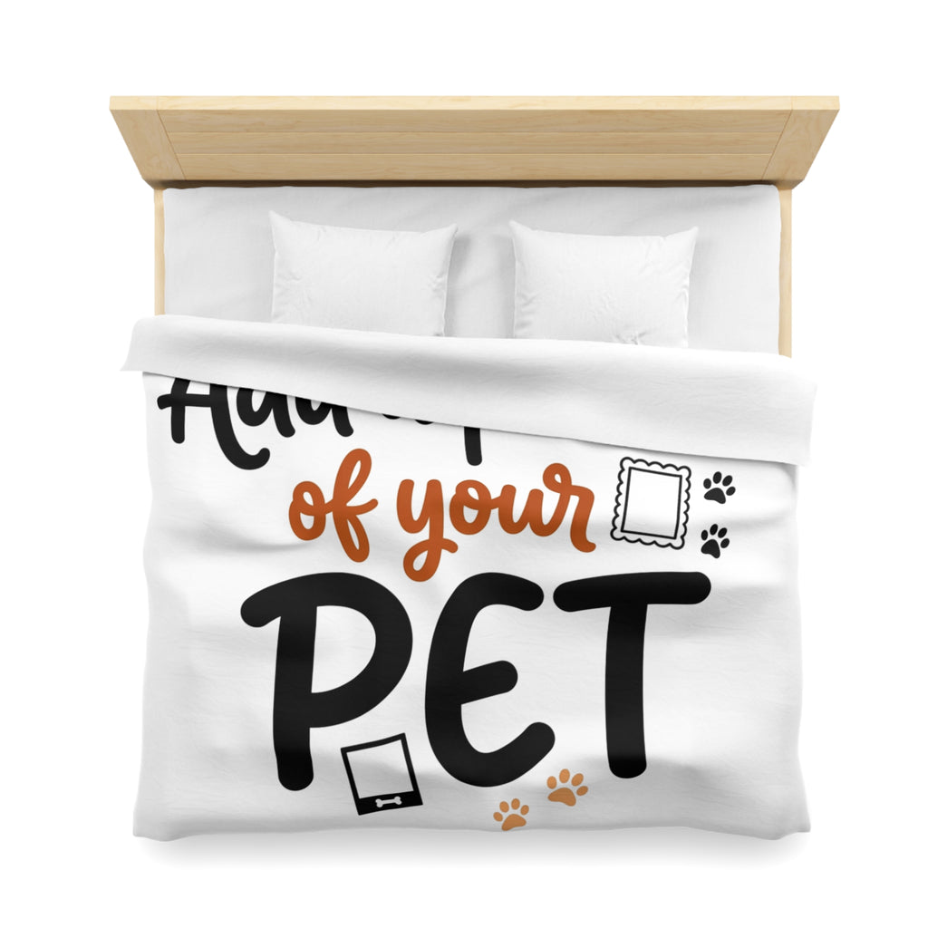 Custom Pet Duvet Cover | Personalized Microfiber Bedding
