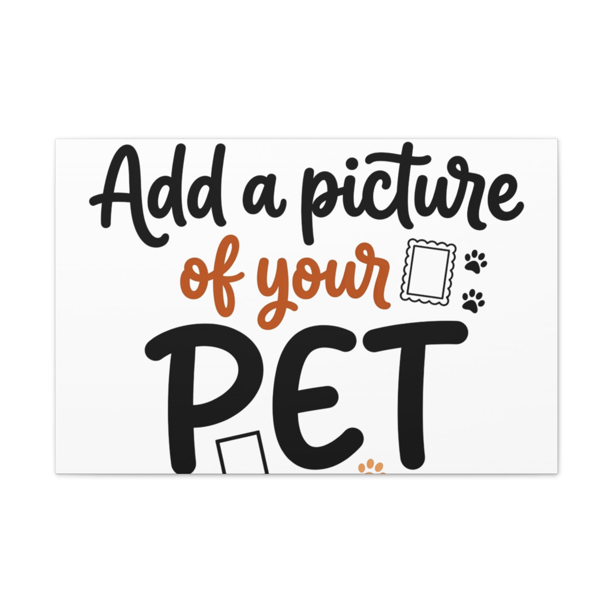 Custom Pet Canvas Wall Art | Personalized Stretched Canvas Print