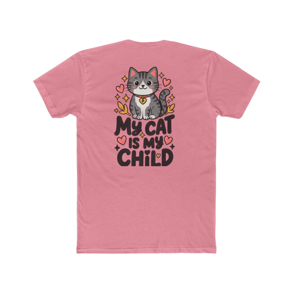 My Cat Is My Child T-Shirt | Soft Fitted Cat Lover Tee