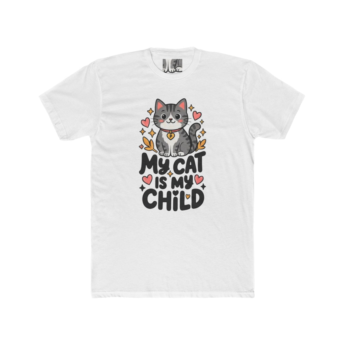 My Cat Is My Child T-Shirt | Soft Fitted Cat Lover Tee