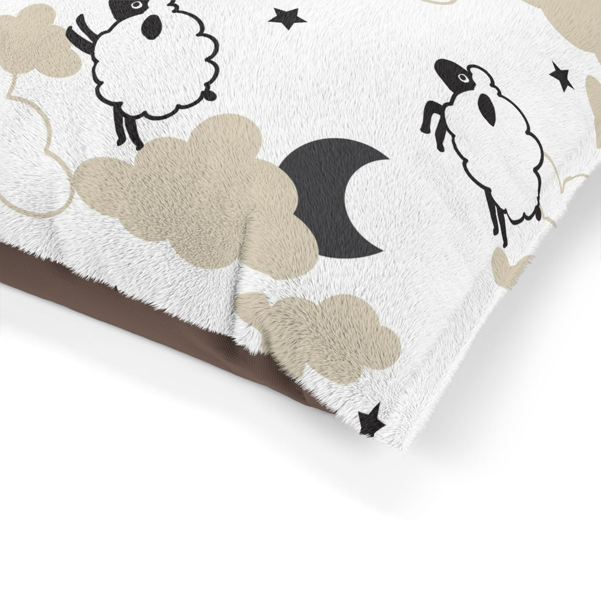 Counting Sheep Pet Bed | Cozy Fleece Cat & Dog Bed